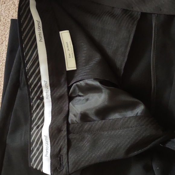 Pronto Uomo Black Suit Jacket and Slacks - Picture 7 of 7